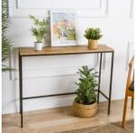 Asir Konzolos asztal CANVAS 80x100 cm fenyő atlantic/fekete 706CLN1111 (AS1920)