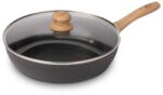 Lamart - 28 cm-es serpenyő fedővel, fekete/barna 42006783 (FT1005)