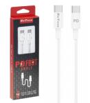  Кабел за данни Tupe-C to Tupe-C DeTech 1m. 40344 (Кабел за данни Tupe-C to Tupe-C DeTech 1m. 40344)