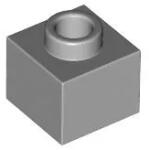 LEGO® 86996c86 - LEGO világosszürke kocka 1 x 1 x 2/3 méretű nyitott bütyökkel (86996c86)