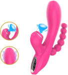Erospace G-Spot Vibrator with Sucking & Anal Beads Sweet Play A3 Pink