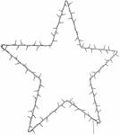 vidaXL meleg fehér karácsonyi fények csillag sziluett 115 LED (4019601)