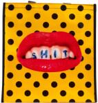 Seletti Bevásárlótáska TOILETPAPER SHIT 42 cm, narancssárga, Seletti (SLT02112)