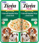 Inaba Foods Churu Dog Twin Pui si Legume in Supa de Pui - shop4pet