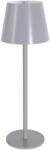Toolight Toollight, érintőképernyős LED éjjeli asztali lámpa 5W, 3 színű fény, USB tápegység, APP1369-T GREY, szürke, OSW-08631 (OSW-08631)