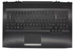 HP Omen 17T-AN0, 17-AN1, gyári új arab háttér-világításos fekete billentyűzet modul touchpaddal (150W, kis Center-Pin nyílás) (L14993-171)