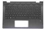 HP Pavilion X360 14-CD000, 14-CD100, 14T-CD000, 14T-CD100 sorozathoz gyári új UK angol fekete-kék billentyűzet modul (L18951-031)