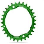 absoluteBLACK Lánckerék MTB OVAL 104BCD N/W zöld 30T (csavarok/hézagolók a csomagban)