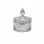  Cukorkatartó tetővel üveg 15, 5x10, 5cm átlátszó (F105125)