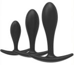 FUKR Training Curve Black - 3 darabos mini plug szett - szexvital
