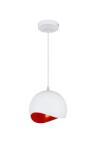 GTV OS-MAV-07-DEC Mennyezeti lámpatest MAVIA, 4963, AC220-240V, 50/60Hz, 1*E27, IP20, átmérő 20CM, egyes, fehér/piros (OS-MAV-07-DEC)