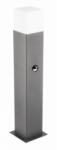 GTV OS-LARGP40P-30 Kerti lámpatest LARGO-P PIR 50, E27, MAX. 15W, IP44, AC220-240V, 50-60Hz, oszlopos, grafit (OS-LARGP40P-30)