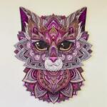 Lubiwood Kíváncsi macska fa puzzle (mp-curiouscat-a4)