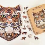 Lubiwood Felséges tigris fa puzzle (mp-royaltiger-a4)
