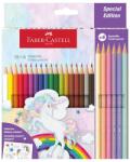 Faber-Castell Creioane colorate 18+6 culori Faber Castell, Unicorni, FC111221 (FC111221)