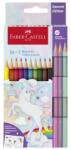 Faber-Castell Creioane colorate 10+3 culori Faber Castell, Unicorni, FC111219 (FC111219)