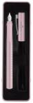 Faber-Castell Stilou Faber Castell Grip 2010 Sparkle Rose M, cutie metalica, 201515 (FC201515)