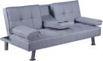 Mobikon Canapea extensibila gri Goldia 167x86x76 cm (0000364718) Canapea