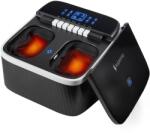 Suporto Aparat Masaj Picioare si Talpi SUPORTO Piano, pentru Relaxare, Functii de Reflexoterapie, Role Masat si Incalzit Talpa, Perne Compresie, Sterilizare UV, Circulatie Imbunatatita, 4 Programe, Negru Aparat de masaj
