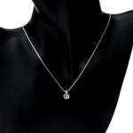 Electra Colier Argintiu Diamond Look (C2653)