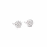 ElectraStore Cercei Argint Round Incrustati Cu Cristale Zirconia (C2646)