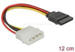 Delock 4 tűs apa (Molex) to SATA HDD (egyenes) hálózati kábel (60100) (60100)