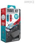 HYPERKIN ARMOR3 Nintendo Switch/OLED Travel csomag (Üvegfólia + Thumb Grips + Füllhallgató + Tok + Töltő kábel) (M07533) (M07533)