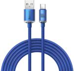 Baseus Cablu Date Baseus USB-A - USB-C Crystal Shine 100W 2m Albastru