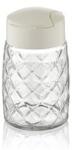LUXPLASTIC IRIS C-00276 Drop Crystal üveg fűszerszóró 100ml, fekete, sötétkék vagy elefántcsont színű (C-00276) (C-00276)
