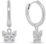 Brilio Silver Játékos ezüst karika fülbevaló Pillangó EA888W