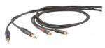 DH DHS535LU5 jelkábel 5 m, ONEHERO "sztereó", 2x 6, 3mm monó jack dugó - 2x RCA dugó (DHS535LU5)