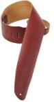 Levy's M4-BRG Basszusgitár pánt, bõr, 9cm széles, 91-132cm hosszú, burgundi vörös (M4-BRG)
