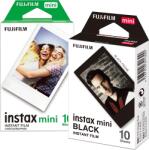 Fujifilm Set Film mini Fujifilm Instax alb 1x10 cu film mini Black 1x10 (Black20)