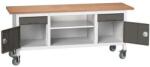 bott Mobil műhelyasztal Bott Verso Storage, 200 x 60 x 83 cm, multiplex, 2 fiók, 1 polc, 2 szekrény, szürke-antracit