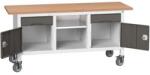 bott Mobil műhelyasztal Bott Verso Storage, 175 x 60 x 83 cm, multiplex, 2 fiók, 1 polc, 2 szekrény, szürke-antracit