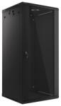 Lanberg 19" 27U Falra szerelhető Rackszekrény Black (WF01-6627-10B)