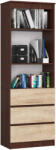 AKORD IRODAI Polc - 3 Fiók, 2 Polc - 60x180x35 cm - Wenge/Sonoma (RP0PREGVENSON005)