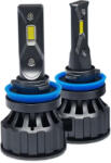  2 db LED izzó H11, Canbus, 120W, 12000 lumen, hibamentes, hűvös fehér fényű, 2 db LED izzóból álló készlet (DR8-203-014)
