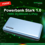 PATONA PREMIUM Powerbank STARK 1.0 (20.000mAh) (PD 65W) (1x USB-C) (1x LIGHTNING) (9991) (9991)