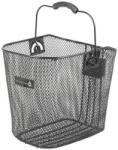 M-Wave Kosár első acél sűrűszövésű keskeny 25x21, 5x31 cm + clip-on - m-wave fekete