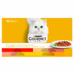 Gourmet 4X85g Falatok Szósz M, Pu+K, L+Cs, Cs+Máj Konzerv - krizsopet