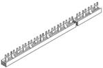 SCHRACK Villás sínezés, 18mm, 3 pólusú, 10mm2, 1m, nem kitörhető - BS990113-A (BS990113-A)