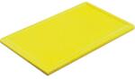 Gastro Placă de tăiat fără canelură și picioare GN 1/1 53x32, 5 cm, galbenă Tocator