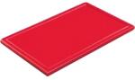 Gastro Placă de tăiat fără canelură și picioare GN 1/1 53x32, 5 cm, roșie Tocator