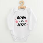 NEW BABY Body pentru copii cu imprimeu New Baby BORN IN 2025 roz, mărime 56 (0-3luni)