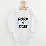 NEW BABY Body pentru copii cu imprimeu New Baby BORN IN 2025 albastru, mărime 62 (3-6l)