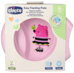 Chicco Easy Feeding tényér, 6 hónapos kortól, rózsaszín