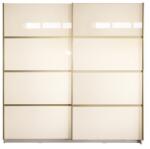 Spectral Mobila Gold Dulap 2000 Crem cu usi MDF Lucios Garderoba