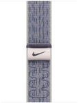 Apple Curea Apple pentru Apple Watch 46mm Nike Sport Loop, Grey/Blue Nike Sport Loop (MXU13ZM/A) (MXU13ZM/A)