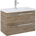Roca Kwadro dulap 79.8x38.4x53 cm sub chiuveta pe perete stejar A857970808 (A857970808)